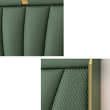 Glam Army Green Upholstered Wingback Headboard Image - 12