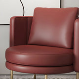 Glam Claret Pillow Back Memory Foam Fill Side Chair Image - 15