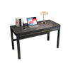 Glam Natural Finish Rubberwood Drawers Writing Desk Image - 2