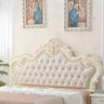 Glam Portman Tufted Queen Headboard with Nailhead Trim Image - 4