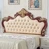 Glam White Portman Tufted Upholstered Tall Headboard Image - 9