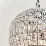 Glass Ball Chain Crystal Chandelier Adjustable Height Image - 10