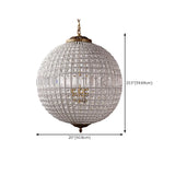 Glass Ball Chain Crystal Chandelier Adjustable Height Image - 12