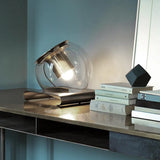 Glass Clear Globe LED Desk Lamp with Rocker Switch Image - 4