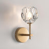 Globe Crystal Glass Metal LED Wall Light Fixture Image - 7