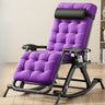 Gloss Black Scratch Resistant Metal Rocking Chair Image - 3