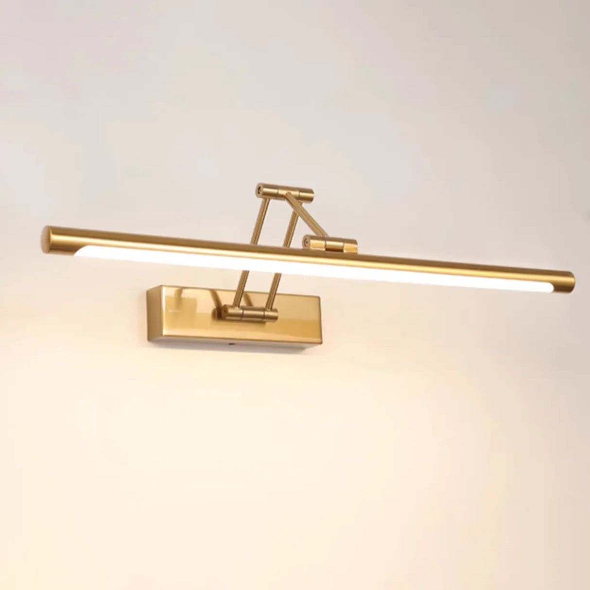 Gold Adjustable Cylinder Wall Mounted LED Vanity Light Image - 6