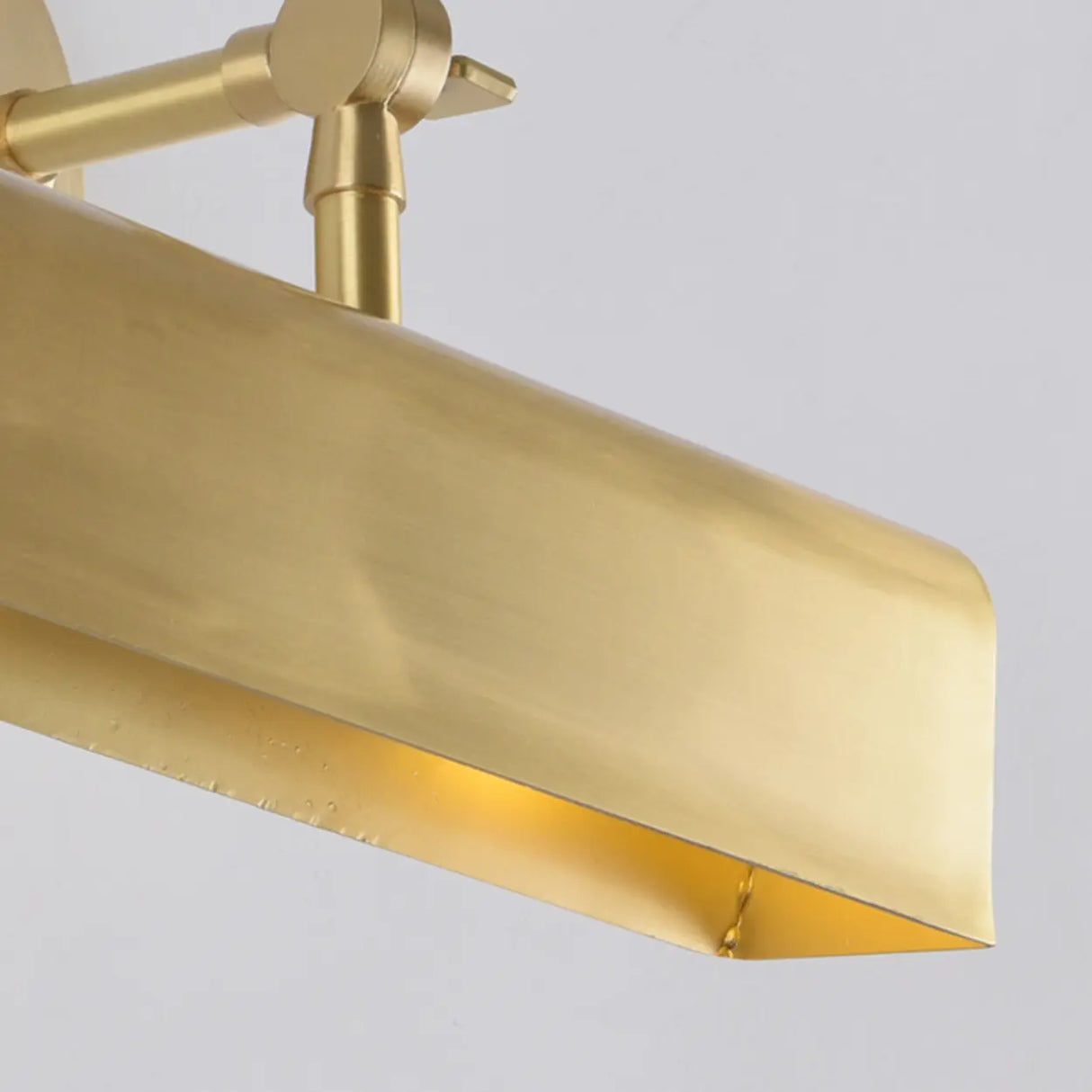 Gold Adjustable Modern Rectangular Metal Vanity Light Image - 8