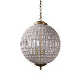 Gold Clear Crystal Globe Chandelier Adjustable Height Image - 5