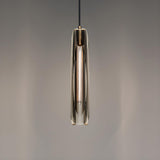 Gold Cylinder Crystal Kitchen Island Pendant Lights Image - 7