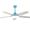 Gold Finish 5 Blade Modern Ceiling Fan with LED Light Image - 11