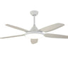 Gold Finish 5 Blade Modern Ceiling Fan with LED Light Image - 2