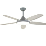 Gold Finish 5 Blade Modern Ceiling Fan with LED Light Image - 5