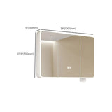 Gold Finish Aluminum Frameless Small Medicine Cabinet Image - 27