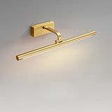 Gold Finish LED Bathroom Vanity Mirror Light Image - 6