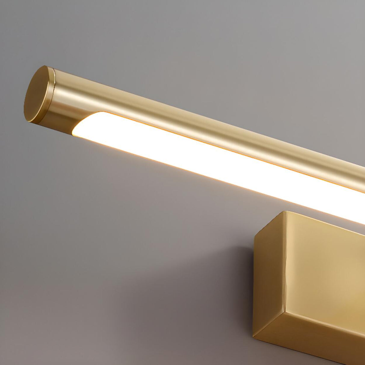 Gold Finish LED Bathroom Vanity Mirror Light Image - 9