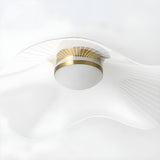 Gold Flower Shape LED Semi-Flush Mount Ceiling Light Image - 8