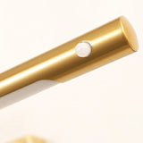 Gold Linear Simple LED Mirror Swing Arm Vanity Light Image - 11