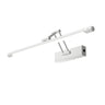 Gold Linear Simple LED Mirror Swing Arm Vanity Light Image - 2