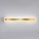 Gold Modern Rectangular LED Bathroom Vanity Light Image - 12