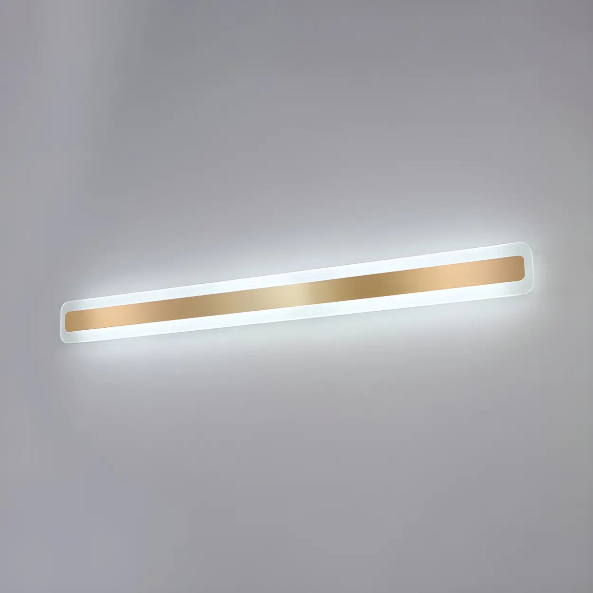 Gold Modern Rectangular LED Bathroom Vanity Light Image - 15