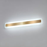 Gold Modern Rectangular LED Bathroom Vanity Light Image - 20