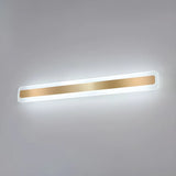 Gold Modern Rectangular LED Bathroom Vanity Light Image - 22