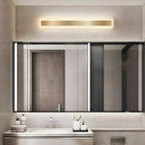 Gold Modern Rectangular LED Bathroom Vanity Light Image - 3