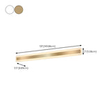 Gold Modern Rectangular LED Bathroom Vanity Light Image - 33