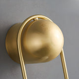 Gold Oval Frame Globe Light Wall Sconce Image - 11