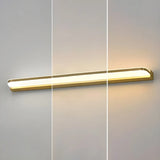 Gold Rectangular Acrylic Simple LED Vanity Light Image - 6