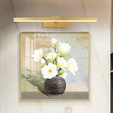 Gold Rotatable LED Rectangular Vanity Light Fixture Image - 2