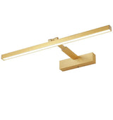 Gold Rotatable LED Rectangular Vanity Light Fixture Image - 5