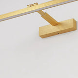 Gold Rotatable LED Rectangular Vanity Light Fixture Image - 8