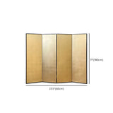 Gold Square Wood Folding Freestanding Room Divider Image - 10