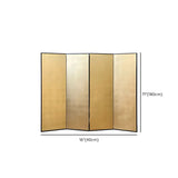 Gold Square Wood Folding Freestanding Room Divider Image - 12