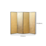 Gold Square Wood Folding Freestanding Room Divider Image - 13