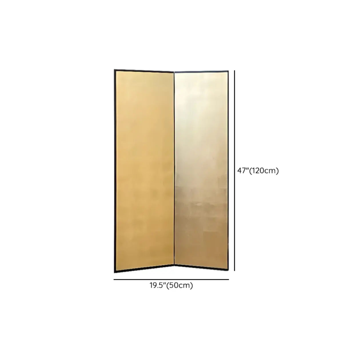 Gold Square Wood Folding Freestanding Room Divider Image - 14