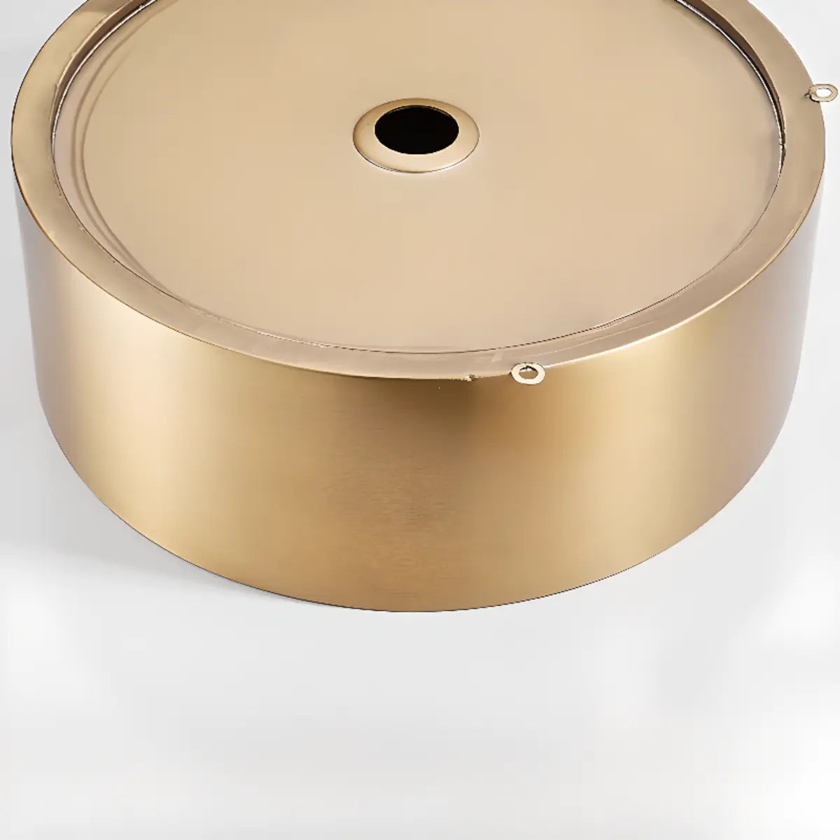 Gold Stainless Steel Circular Bowl Sink with Faucet Image - 12