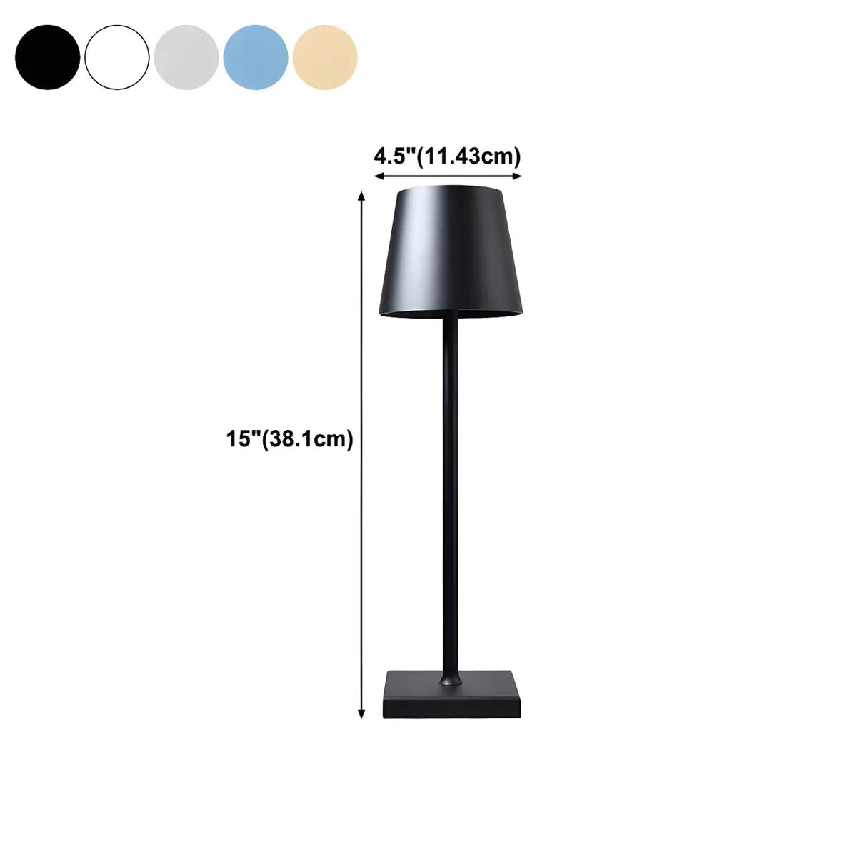 Golden Minimalist Drum Shade Metal Bedroom Table Lamp 