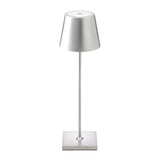 Golden Minimalist Drum Shade Metal Bedroom Table Lamp Image - 3