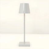 Golden Minimalist Drum Shade Metal Bedroom Table Lamp Image - 5