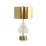 Golden Simple Drum Shade Gourd Decor Metal Table Lamp Image - 6