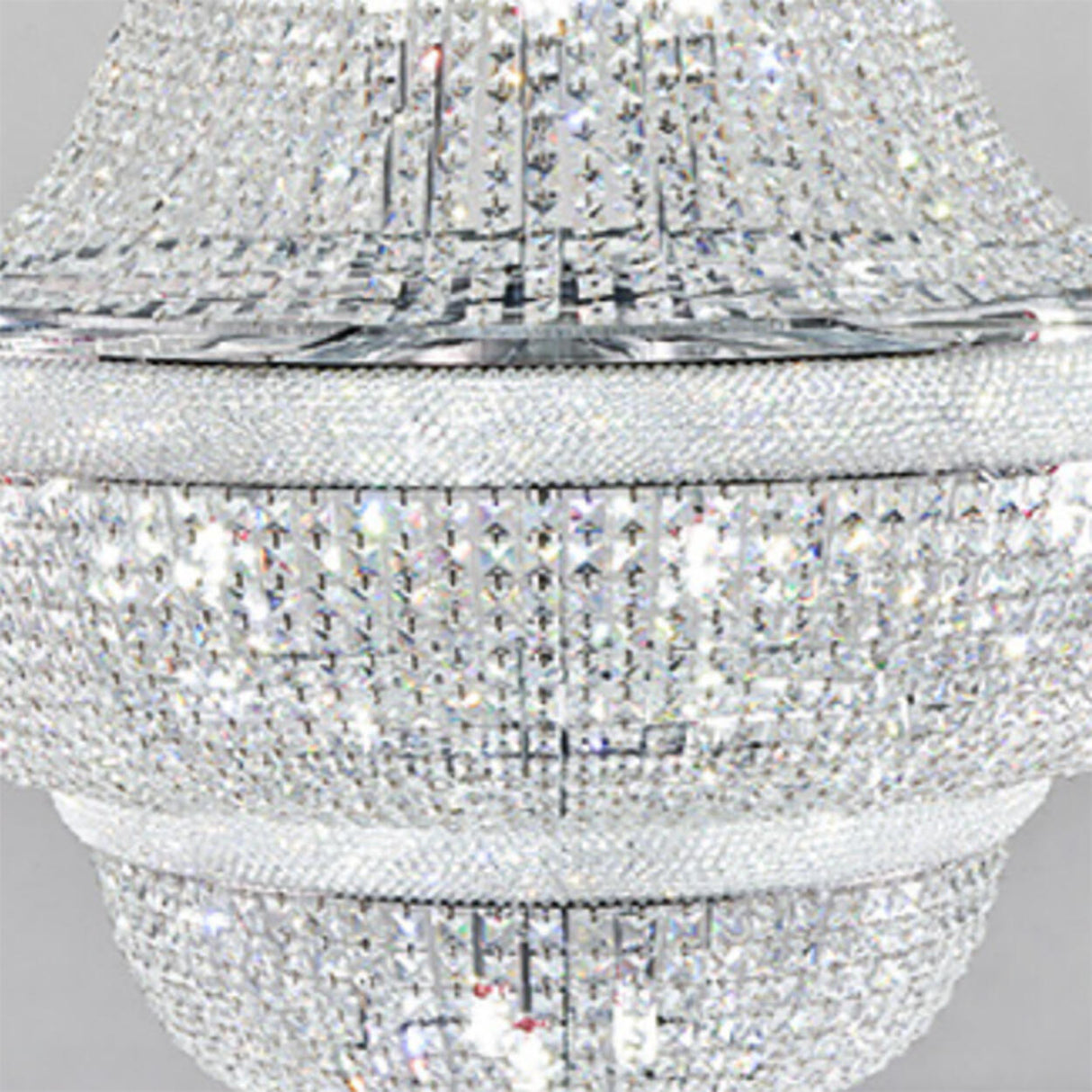 Grand Empire Crystal Beaded Tiered Cascading Chandelier Image - 15