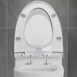 Gravity Siphon Flush Ceramic White Compact One-Piece Toilet Image - 12