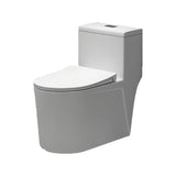 Gravity Siphon Flush Ceramic White Compact One-Piece Toilet Image - 16