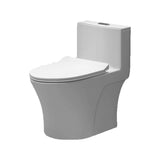 Gravity Siphon Flush Ceramic White Compact One-Piece Toilet Image - 9