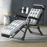 Gray Adjustable Metal Frame Cushion Ergonomic Recliner Image - 11