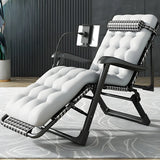 Gray Adjustable Metal Frame Cushion Ergonomic Recliner Image - 16