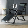 Gray Adjustable Metal Frame Cushion Ergonomic Recliner Image - 3